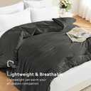 Comforters Queen Size, All Season Quilted Bed Comforter, Ultra-Soft Down Alternative Duvet Insert with 4 Tabs, Lightweight Bedding Blanket - Machine Washable, Dark Gray