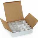 Vivaplex, 50, Clear, Empty, 5 Gram Plastic Pot Jars, Cosmetic Containers. (Pack Of 2)