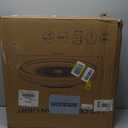 Low Profile Bladeless Ceiling Fan with Lights and Remote, Dimmable LED with Remote/APP Control, Flush Mount for Bedroom