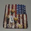 Wknoon Vintage Baseball Mouse Pad Rustic Wood Retro American Flag Design Mouse Pads