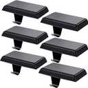 WYTAOHZL 6PCS Christmas Stocking Holders Metal Hangers Mantle Hangers Hooks Stocking Holder for Holiday Xmas Fireplace Stair Indoor Decor Black