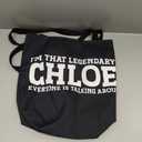 Chloe Personal Name Women Girl Funny Chloe Tote Bag (16 inches)