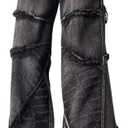 Baggy Jeans Y2k Hip Hop Pants Stacked Jeans for Women Mid Rise Fashion Grunge Streetwear Clothes Black, Size XL