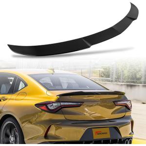 Rear Spoiler Wing Compatible with 2021-2025 for Acura TLX Sedan Advance/Base/SH-AWD/Type S Sedan 2023 for Acura TLX Sedan Type S PMC Edition Gloss Black Rear Trunk Spoiler