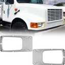 Headlight Bezel Fit For 1978-2003 International 8100, Driver & Passenger Side Pair (2 Pcs).