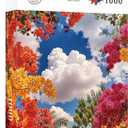 1000-Piece Puzzle for Adults - Relaxing Nature Jigsaw for Adults, Blooming Tree Canopy with Blue Sky Scene, Fun and Challenging Jigsaw Puzzles, 26.65 x 19.25 in