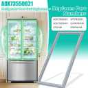 Upgraded ADX73550621 Refrigerator Door Gasket Compatible with LG Refrigerator Seal Replacement ADX72930421 ADX72930401 Door Seal for LFX28968ST LFX25974ST LFX28978ST Fridge Door Gasket Left Side-Gray