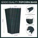 100 Pcs Tartan Plaids Popcorn Boxes Bulk Green Blue Tartan Paper Popcorn Buckets 7.8 x 4 Inch Vintage Bear Baby Shower Decorations for Movie Night Theater Carnival Birthday Party Supplies