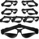 Weewooday 8 Pack Basketball Dribbling Goggles Adjustable Sport Training Glasses Black Dribble Goggles for Basketball Training Equipment for Men