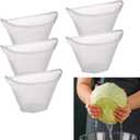 5PCS Cheese Cloth Bags, Reusable Straining Bags, Nylon Nut Milk Bag for Soy Milk, dumpling fillings,Straining Juice,Vegetable(Medium)