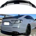 Rear Trunk Wing Spoiler Glossy Black Compatible with Honda Accord 2018-2022 R Style Duckbill Highkick Trunk Lid Spoiler Wing