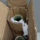 YMXYJM Resin 3 Piece Vase Set, Farmhouse Decor, Home Decorative Vase, Vases for Your Kitchen, Bedroom, Office, Living Room, Bathroom, & Shelf Centerpiece Table Decorations, Green