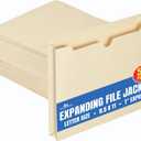 1 InThe Office File Jacket Folders, Manila, Letter Size, Reinforced Straight-Cut Tab, 1" Expansion, 50 Pack