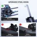 Miracase Upgraded Wider Clamp Phone Holders for Your Car, Metal Hook Air Vent Car Mount [Thick Cases Friendly] Automobile Hands Free Compatible with iPhone 17/16/15/14/13 Series All Smartphone