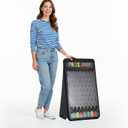 iElyiEsy 31"x21" Exciting Tabletop Prize Drop Plinko Board Game with Foldable Stand and 10 Customizable Playing Pucks - Perfect for Carnival, Tradeshow & Party Fun, 31.89" x 1" x 0.1"