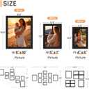 upsimples 10 Pack Picture Frames Collage Wall Decor for Mounting or Tabletop Display, Photo Gallery Frame Set for Family, Multi Sizes Including 8x10, 5x7, 4x6, Black