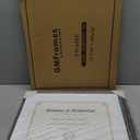 GraduationMall 11x14 Diploma Frame with Black over Gold Mat or Display 15x18 Certificate without Mat,Solid Wood & UV Protection Acrylic,Cherry Finish with Gold Trim