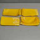 Britimes Yellow Set of 4 Throw Pillow Covers Furry Home Decor Pillow Cases Decorative 18X18 Inches Outdoor Cushion Couch Sofa Cojines Pillowcases Sunshine Happy Love Smile