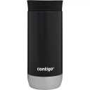 Huron VacuumInsulated Stainless Steel Travel Mug, 16oz Licorice  LeakProof Lid for Hot/Cold Beverages, Fits Most Cup Holdersand Brewers