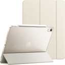 JETech Case for iPad Air 11-Inch M3/M2 (2025/2024), iPad Air 5/4 (2022/2020 5th/4th Generation 10.9-Inch), Slim Stand Hard Back Shell Cover with Auto Wake/Sleep (Starlight)