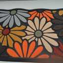 Extra Durable, Superior Absorption, Front Door Mat for Outdoor & Indoor - Welcome Mat for Entryway, Entrance, Patio, Porch - Waterproof, Non-Slip Backing, Coarse Fibers (Flowers,17x29)