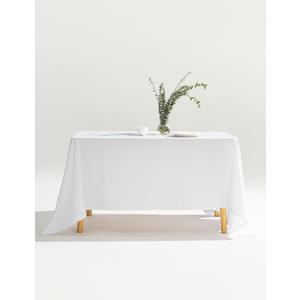100% Polyester Tablecloth  Durable & Easy-Care Table Covers for Catering, Restaurants & Events, Set of 2 (White, 52x52 Inch)