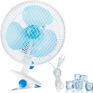 Clip on Fan, 9" Small Portable Desk Fan with Cord Powered, 2 Speeds Strong Airflow & Sturdy Clamp, Quiet Personal Cooling Fan for Baby Stroller Bedroom Home Office,Adjustable Tilt,3.94FT Cord Clip on Fan, 9" Small Portable Desk Fan with Cord Powered, 2 Speeds Strong Airflow & Sturdy Clamp, Quiet Personal Cooling Fan for Baby Stroller Bedroom Home Office,Adjustable Tilt,3.94FT Cord