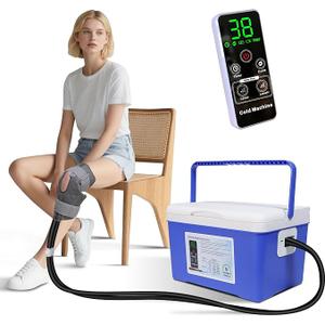 Cold Therapy Machine, Built-in 3000mAh Battery, Cold Therapy for Knee Replacement, Ice Machine for Knee After Surgery, Cryotherapy Systems Suitable for Home use