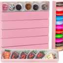 Romantic Baking 50 Pack Long Chocolate Covered Strawberry Macaron Truffle Cocoa Bomb Cookies Bakery Boxes (12x2x2 Inches) (Pink)
