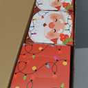 12 Pack Christmas Facial Tissues Cube Boxes Bulk 600 Sheets 3 Ply Santa Claus Small Tissues Cube Boxes for Xmas Party Winter Home Bedroom Car Accessories