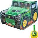John Deere Pop Up Tent  Tractor Playhouse for Kids | Removable Key Fob with Tractor and Farm Sounds | Vehicle Toys for Toddlers - Sunny Days Entertainment