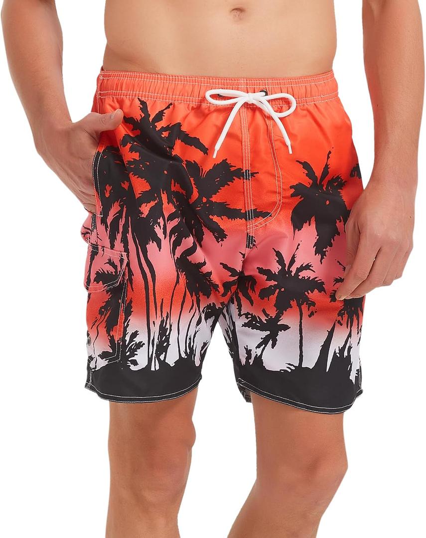 Srnede Mens Swim Trunks Swimsuit Trunks Swim Shorts Swimwear | quick dry,pockets,Water-resistant,soft,meshing,swim, exercise, travel, party, outdoor sports, casual (XXL)