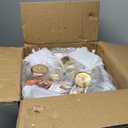 Chafing Dishes for Buffet, 4 Pack 5QT Round Stainless Steel Chafing Dish Set for Home Parties, Christmas Gatherings, Catering Events Complete Buffet Warmer Set (Golden 4)