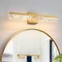 Gold Vanity Light - 24 Inch Modern Bathroom Light Fixture Over Mirror 18W 3000K Warm Lighting Dimmable LED Vanity Lights for Bathroom Restroom Mirror