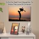 CCCEI Black 8x10 Desk Decor for Home Office, Gifts for Men From Daughter, Unique Thank You, Love Gift Ideal for Brthday, Fathers Day Christmas.