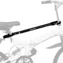 Universal Bike Crossbar Adapter for Racks Adjustable Frame Tube Bar for 14 to 28 Bikes Fits Step-Through, Full Suspension & Kids Bikes Easy Install, Rack Mount Accessory