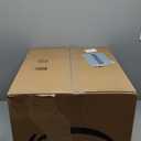 IRIS USA Cat Litter Box Large Top Entry with Lid, Enclosed Litter Box with Litter Catching Lid & Scoop, Covered Cat Litter Box Enclosure for Privacy, High Sided, White/Gray