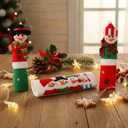 3 Piece Warm Christmas Snowman Handle Cover for Microwave Oven Refrigerator Dishwasher Cabinet Kitchen Appliance Decoration (Gloves-A)