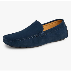 Go Tour Mens Handmade Suede Leather Casual Loafers Shoes 11