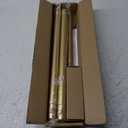 Gold Shower Curtain Rod 34-82 Inches(2.8-6.8ft) Never Rust Adjustable Shower Rod Spring Tension Non Slip No Drilling Shower Rods for Bathroom Garland Window