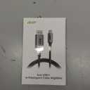 acer USB C to DisplayPort Cable 6.6 FT (4K@60HZ 2K@165Hz), Type-C to DisplayPort Cord (Sturdy Aluminum, Plug & Play) Thunderbolt 3/4/5 Compatible with MacBook Pro/Air, iPhone 16 Pro/Max, XPS, Surface