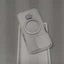 YOOVEI for iPhone 14 Pro Case,with Kickstand 360Rotatable Magnetic Invisible Ring Stand [Compatible with MagSafe],Shockproof Protective Slim Soft Edge,Phone Grip Cover 6.1'',Clear Misty White