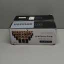 EDELHAUS Square Spice Jars with Bamboo Wooden Lid (Pack of 24) Spice Jars with Shaker Insert and 240 Labels - Bamboo Lid Glass Container for Spice Organisation [4.3 in  1.8 in]