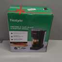 Single Serve Coffee Maker, Iced and Hot Coffee Machine for K Cup & Grounds, Compact Design, 40oz Removable Water Reservoir, 6 to 24 Oz Brew Sizes, Fits 7.3" Travel Mug, Black