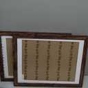 Hongkee 12x16 Picture Frame Set of 2, Rustic Brown Wood Style - Display 12 x 16 Poster without Mat or 11x14 Picture with Mat, Wall Mounting Horizontal and Vertical