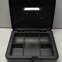 xydled Steel Cash Box Safe with Combination Lock,Money Safe Box with Removable Coin Tray,Large,9.84"x 7.87"x 3.54",Black