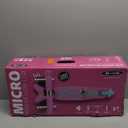 Micro Kickboard | Mini LED Kids Scooter for Ages 2-5 | Children up to 110 lbs | 3 Wheel Lean-to-Steer Design | Adjustable T Bar | Smooth Ride, Motion Activated PU LED Wheels | Swiss Design (Lavender)