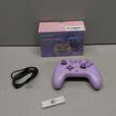 Wireless Switch Controller for Switch/Switch 2/Lite/OLED/PC Controller with 2.4G Adapter, Lake Blue Switch Controller with Hall Joysticks & Hall Triggers, Switch Pro Controller with Wake-up, 2 Back Programmable Buttons, Turbo Function (Purple)