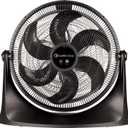 Comfort Zone PowrCurve 20-Inch High-Velocity Fan, Wall Mountable Floor Fan with 3 Speeds, 6-Blade Design, 180 Tilt Adjustment & Wall Bracket Powerful Airflow for Home, Bedroom, Dorm, or Office