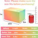 10x7x6 Shipping Boxes Medium Set of 30, Gradient Corrugated Cardboard Box, Mailing Boxes for Packaging Small Business